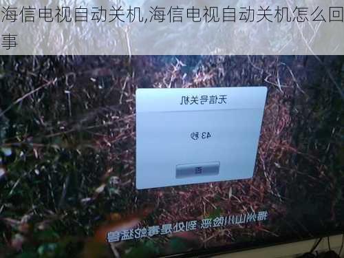海信电视自动关机,海信电视自动关机怎么回事