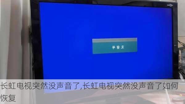 长虹电视突然没声音了,长虹电视突然没声音了如何恢复