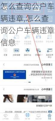 怎么查询公户车辆违章,怎么查询公户车辆违章信息