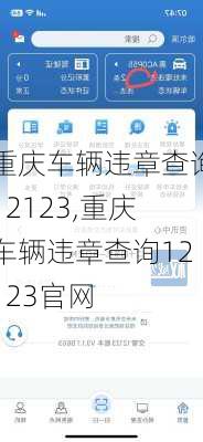 重庆车辆违章查询12123,重庆车辆违章查询12123官网