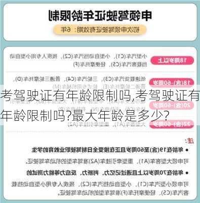 考驾驶证有年龄限制吗,考驾驶证有年龄限制吗?最大年龄是多少?